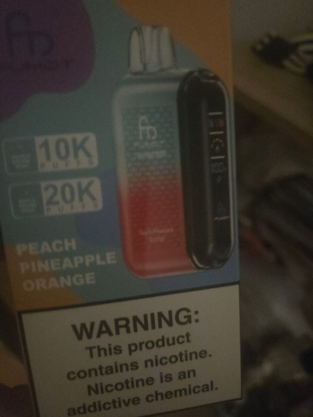 Fumot Tornado 20000 - Peach Pineapple Orange photo review