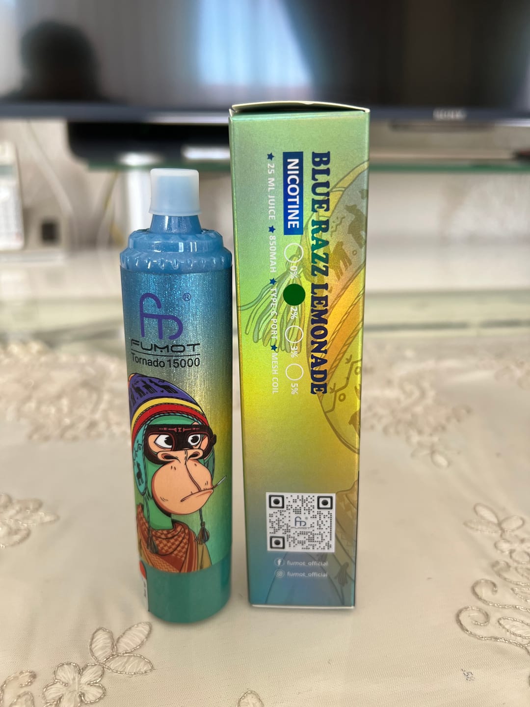 Fumot Tornado 15000 - Blue Razz Lemonade photo review