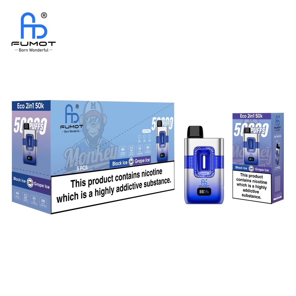 Fumot ECO 2in1 50K - Black Ice & Grape Ice packaging Fumot ECO 2in1 50K - Black Ice & Grape Ice packaging