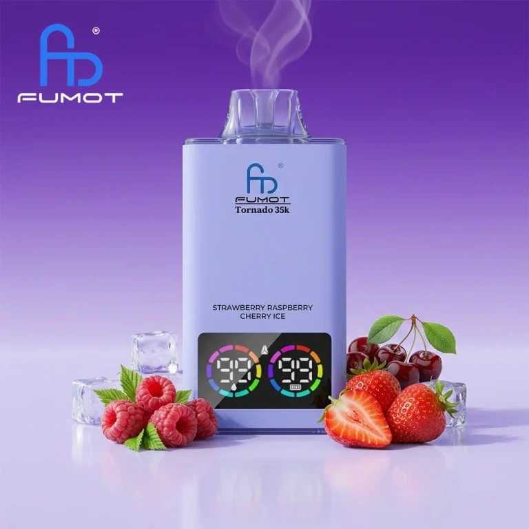 Fumot Tornado 35000 - Strawberry Raspberry Cherry Ice
