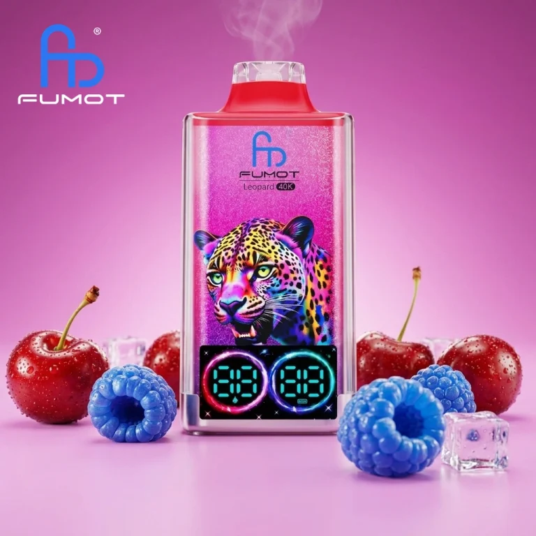 Fumot Leopard 40000 - Blue Razz Cherry