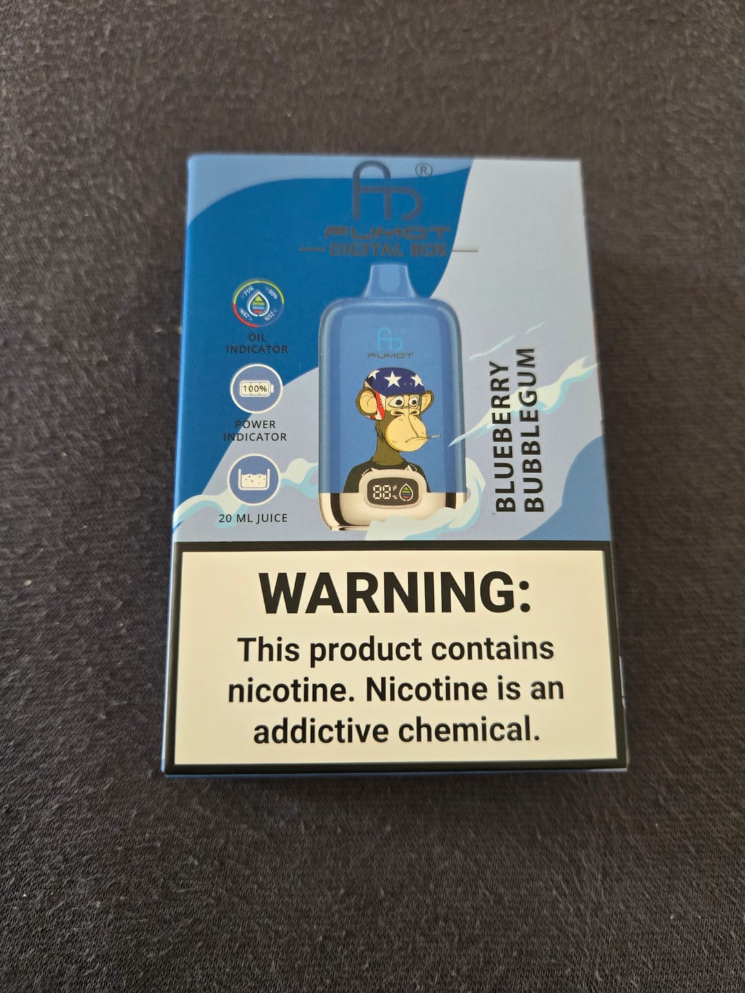 Fumot Digital Box 12000 - Blueberry Bubblegum photo review