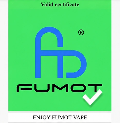 Original Fumot Vape Verpackung mit Echtheitsprüfung