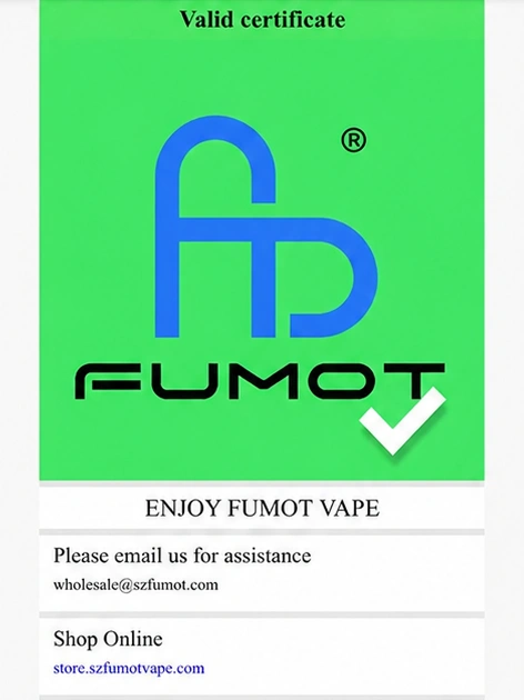 Fumot Echtheitsprüfung erfolgreich verifiziert