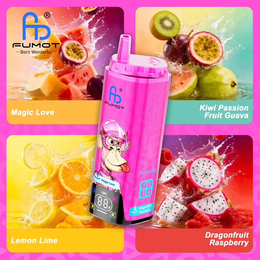 Fumot Eco 4in1 80K - Magic Love & Kiwi Passion Fruit Guava & Lemon Lime & Dragonfruit Raspberry 01
