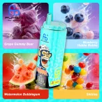 Fumot Eco 4in1 80K - Grape Gummy Bear & Blueberry Hubba Bubba & Watermelon Bubblegum 01