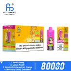 Fumot Eco 4in1 80K - Peach Berry & Lemon Peach & Passionfruit Grapefruit Orange &Blueberry Cherry Cranberry 04