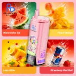 Watermelon Ice & Peach Mango & Lady Killer & Strawberry Red Bull