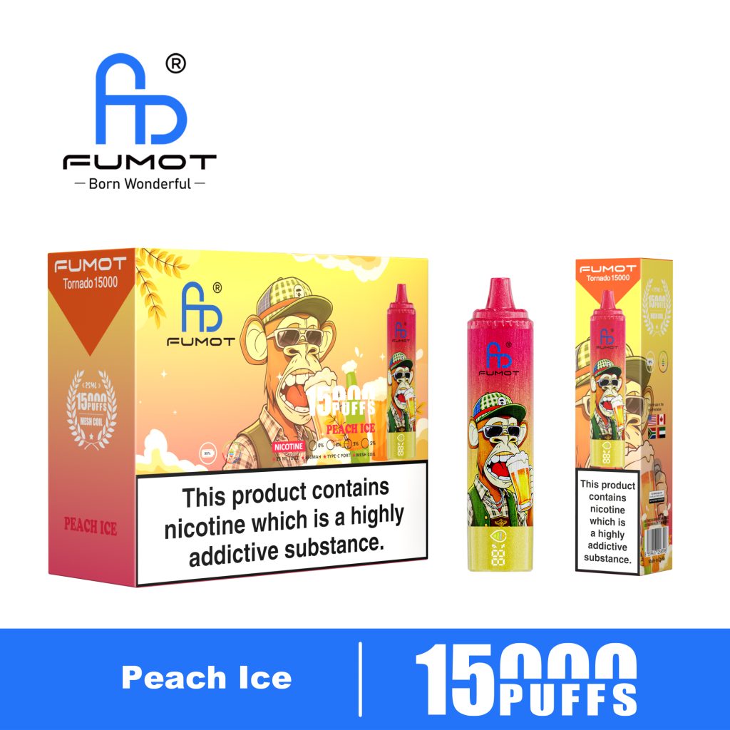 Fumot Tornado 15000 Peach Ice new 03 Fumot Tornado 15000 Peach Ice new 03