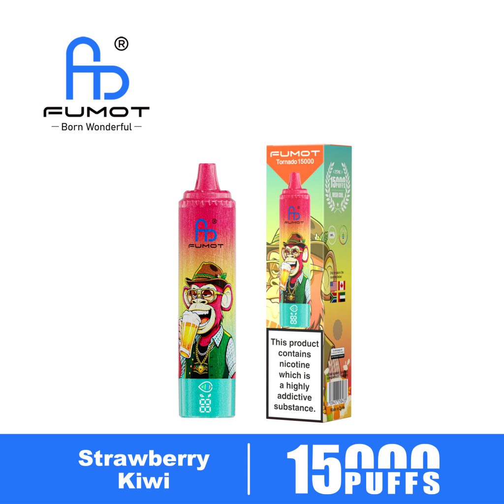 Fumot Tornado 15000 Strawberry Kiwi new 02 Fumot Tornado 15000 Strawberry Kiwi new 02